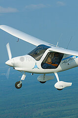 Frankreich  Elsass. Bas-rhin (67) Haguenau  neues Lichtflugzeug mit Elektromotor-Pipistrel Alpha-Elektro