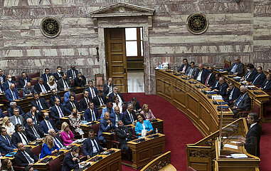 Griechenland-PM-Parlament-Debatte