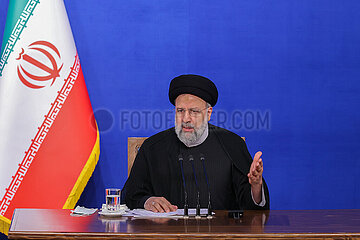 Iran-Tehran-Präsident-Press-Konferenz