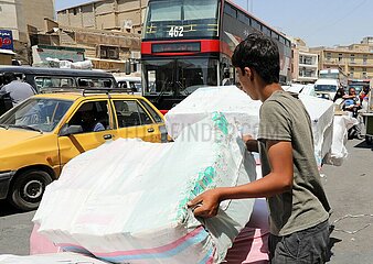 Irak-Baghdad-Kindarbeit