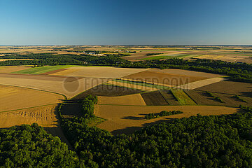 Frankreich  Essonne (91)  Saclas  Luftaufnahme der Beauce Cereal Plains im Frühsommer vor der Ernte