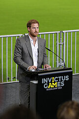 Pressekonferenz mit Prinz Harry ein Jahr vor INVICTUS GAMES DÜSSELDORF 2023