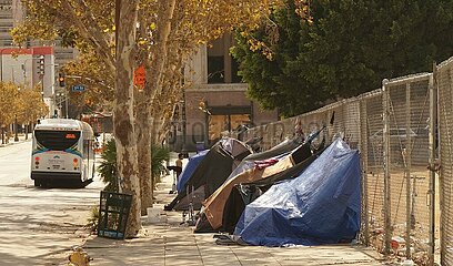 US-los Angeles-tägliche lebenshomlose Menschen
