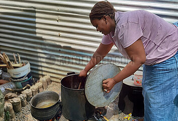 Namibia-Windhoek-nötiges Herzen Suppe Küche
