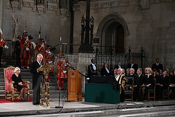 Großbritannien-London-King-Charles III-Sprache an das Parlament
