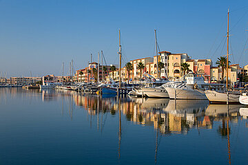 Frankreich. Aude (11) Port Leucate  der Yachthafen