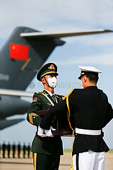 SOUTH KOREA-INCHEON-KOREAN WAR-CHINESE SOLDIERS-REMAINS-REPATRIATION CEREMONY