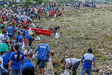 Philippinen-Manila-Coastal-Reinigung