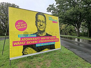 FDP-Wahlplakat zur Landtagswahl Niedersachsen 2022