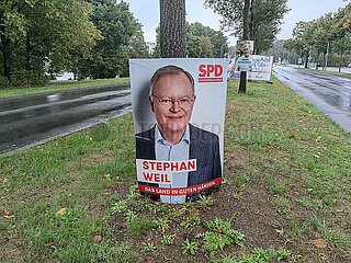SPD-Wahlplakat zur Landtagswahl Niedersachsen 2022