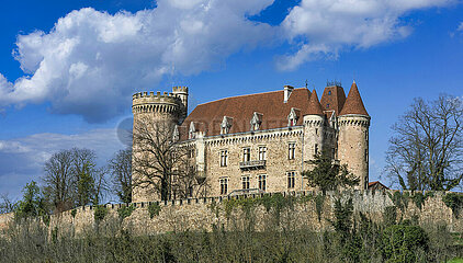 Frankreich. Auvergne. Haute Loire (43) Brivadois Region. Paulhac Castle