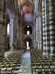 France. Auvergne Rhone Alpes. Haute Loire (43) Brioude. Interior of Basilica Saint Julien