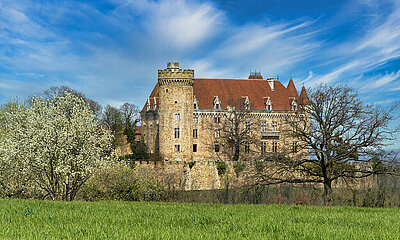 Frankreich. Auvergne. Haute Loire (43) Region von Brivadois. Paulhac Castle