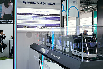Berlin  Deutschland - Der Messestand des suedkoreanischen Unternehmens Hyundai Rotem zur Innotrans 2022.