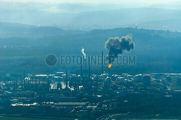 France  Moselle (57)  Saint Avold  Aerial view of Carling Chemesis petrochemical platform