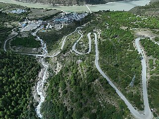 China-Tibet-Pad-Medog-Autobahnkonstruktion (CN)