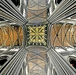 FRANKREICH. Seine-Maritime (76) Rouen. Die Kathedrale unserer Lieben Frau der Annahme. Die Kathedrale fasst die Entwicklung der gotischen Kunst aus ihrem Bau im 12. Jahrhundert und auf den Grundlagen einer Basilika aus dem 4. Jahrhundert und einem römischen Set aus dem 11. Jahrhundert zusammen