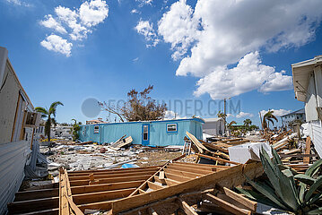 US-Florida-Fort Myers-Hurricane Ian-Nachtermath