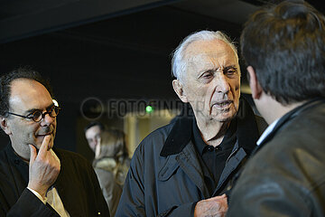 ATTENTION EMBARGO sur toute publication en FRANCE  jusqu'au 31 mai 2014 - France. Aveyron (12) Rodez. January 8th  2014  french artist Pierre Soulages visit the museum that bears his name  and will open in spring 2014