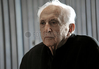 FRANCE. AVEYRON (12) RODEZ APRIL 10  2014. PIERRE SOULAGES IN COFFEE BRAS OF MUSEUM SOULAGES