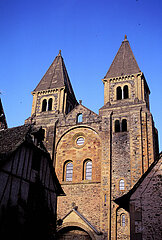 France. Aveyron (12) Conques village. Sainte Foy abbatiale