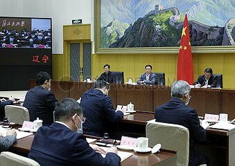 China-Beijing-Han Zheng-Telephone Meeting (CN)