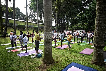 Indonesien-Jakarta-freier Yoga-Klasse