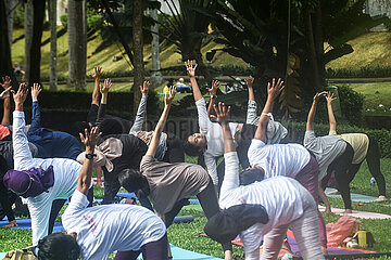 Indonesien-Jakarta-freier Yoga-Klasse