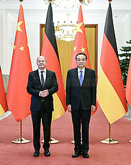 China-Beijing-Li Keqiang-Germany-Olaf Scholz-Talks (CN)