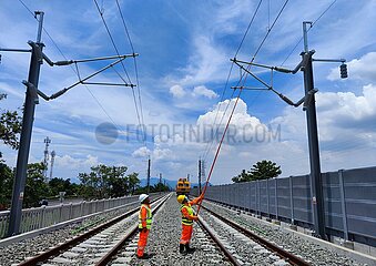Indonesien-Jakarta-Bandung-High Speed ??Railway-Trial-Abschnitt