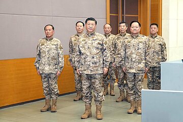 China-Xi Jinping-CMC-Joint Operations Command Center-Inspection (CN)