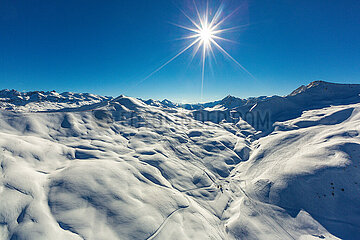 France. Hautes-Alpes (05)  Foret Blanche domaine  Risoul ski resort