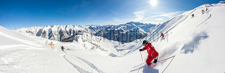 France  Alpes-Maritimes (06) Auron  Ski Riviera  Freeride