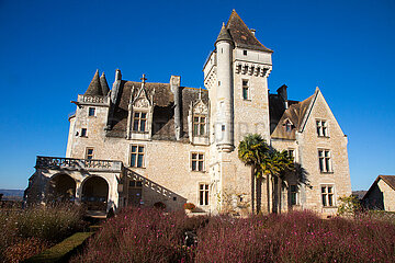 FRANCE. Dordogne  Perigord Noir  Castelnaud-la-Chapelle  Chateau des Milandes  former castle of Josephine Baker