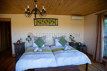 NAMIBIA. room at the Ti Melen hotel in Windhoek