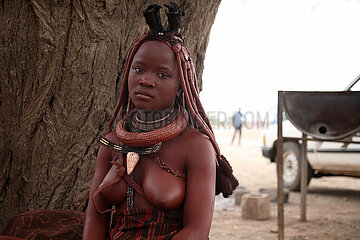 NAMIBIA  Kaokoland region  Opuwo  Young Himba