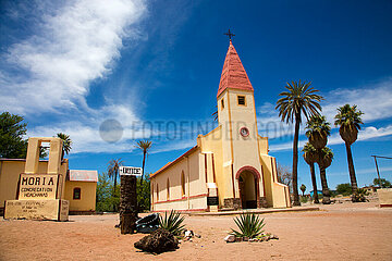 NAMIBIA. Hardap region. Hoachanas Evangelical Lutheran Church.