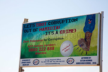 NAMIBIA. Anti-corruption poster campaign
