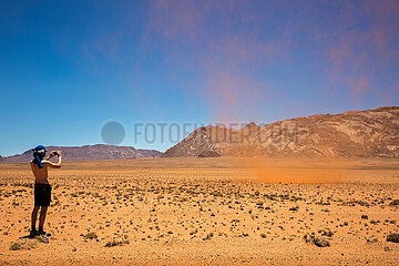 NAMIBIA. Namib-Naukluft National Park  Sossusvlei  sand whirlpool photo