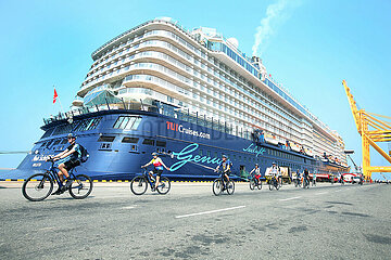 SRI LANKA-COLOMBO-CRUISE SHIP-ARRIVAL-TOURISM