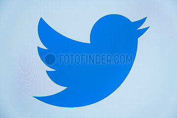 Deutschland  Bremen - Der blaue Vogel  das twitter-Logo auf einem Bildschirm