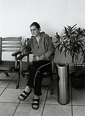 Frau in Leipziger Hospiz