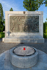 Kroatien  Zagreb - multikonfessioneller Zentralfriedhof Mirogoj  Denkmal fuer die Opfer des Massakers von Bleiburg (1945)