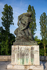 Kroatien  Zagreb - multikonfessioneller Zentralfriedhof Mirogoj  angelegt 1876 (k.u.k.-Monarchie) -1929  Kriegerdenkmal fuer kroatische Gefallene im Ersten Weltkrieg