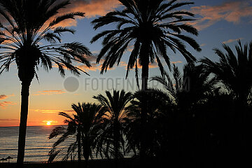 Sonnenaufgang im Malaga
