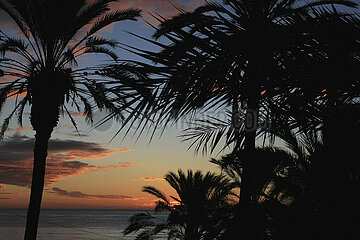 Sonnenaufgang im Malaga