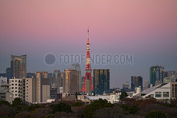 Japan-Tokyo-Sunset