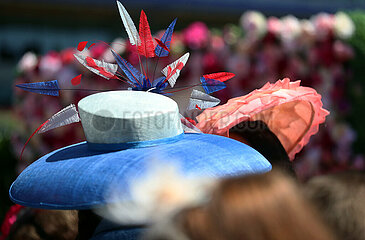 Royal Ascot  Fashion: Hats of women at the racecourse