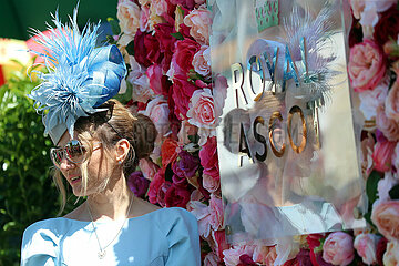 Royal Ascot  Fashion: Woman with hat at the racecourse