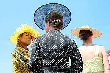 Royal Ascot  Fashion: Women with hats at the racecourse